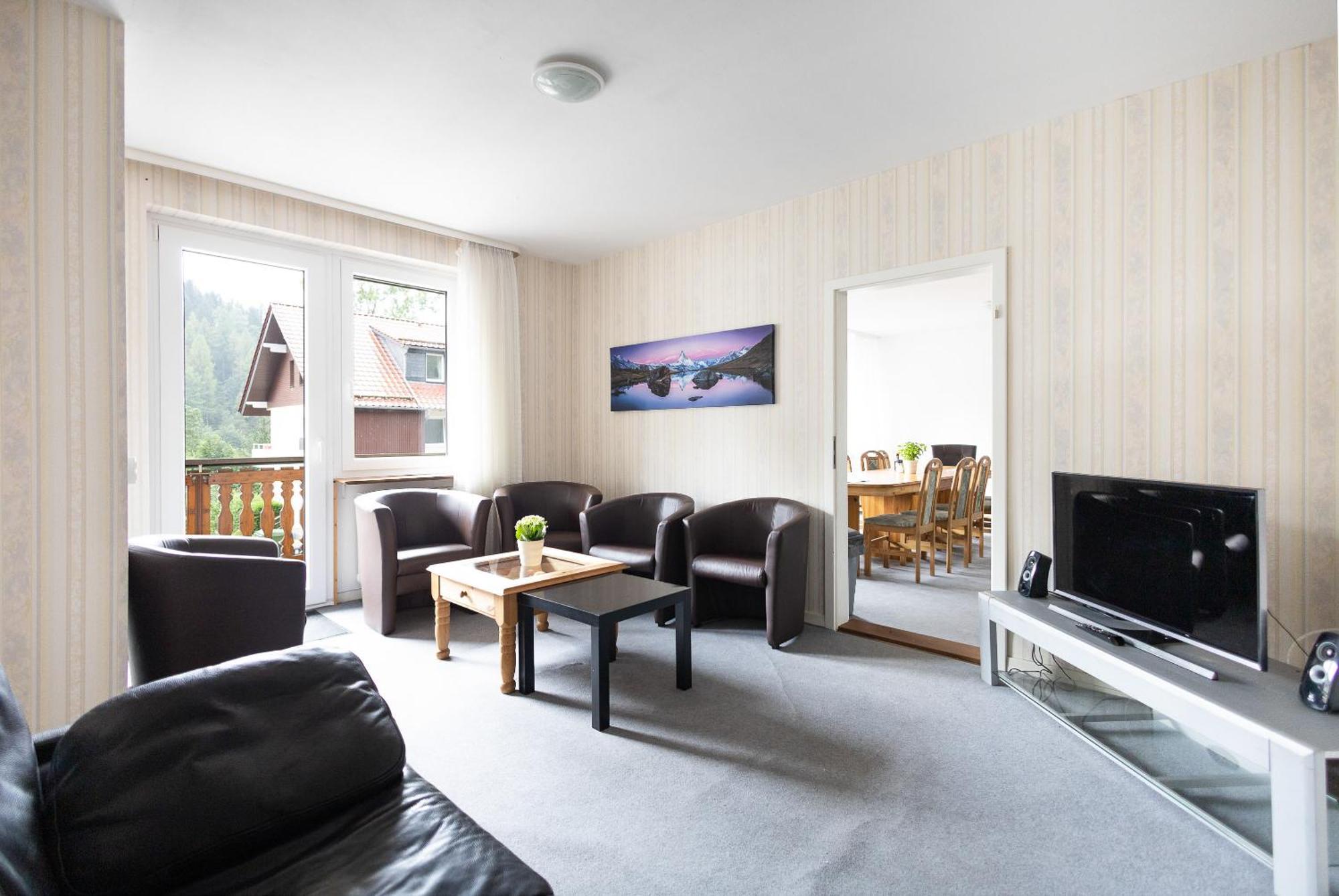 Apartmenthaus Am Waldrand- Kueche - Fruehstueck - Balkon 维尔德曼 外观 照片