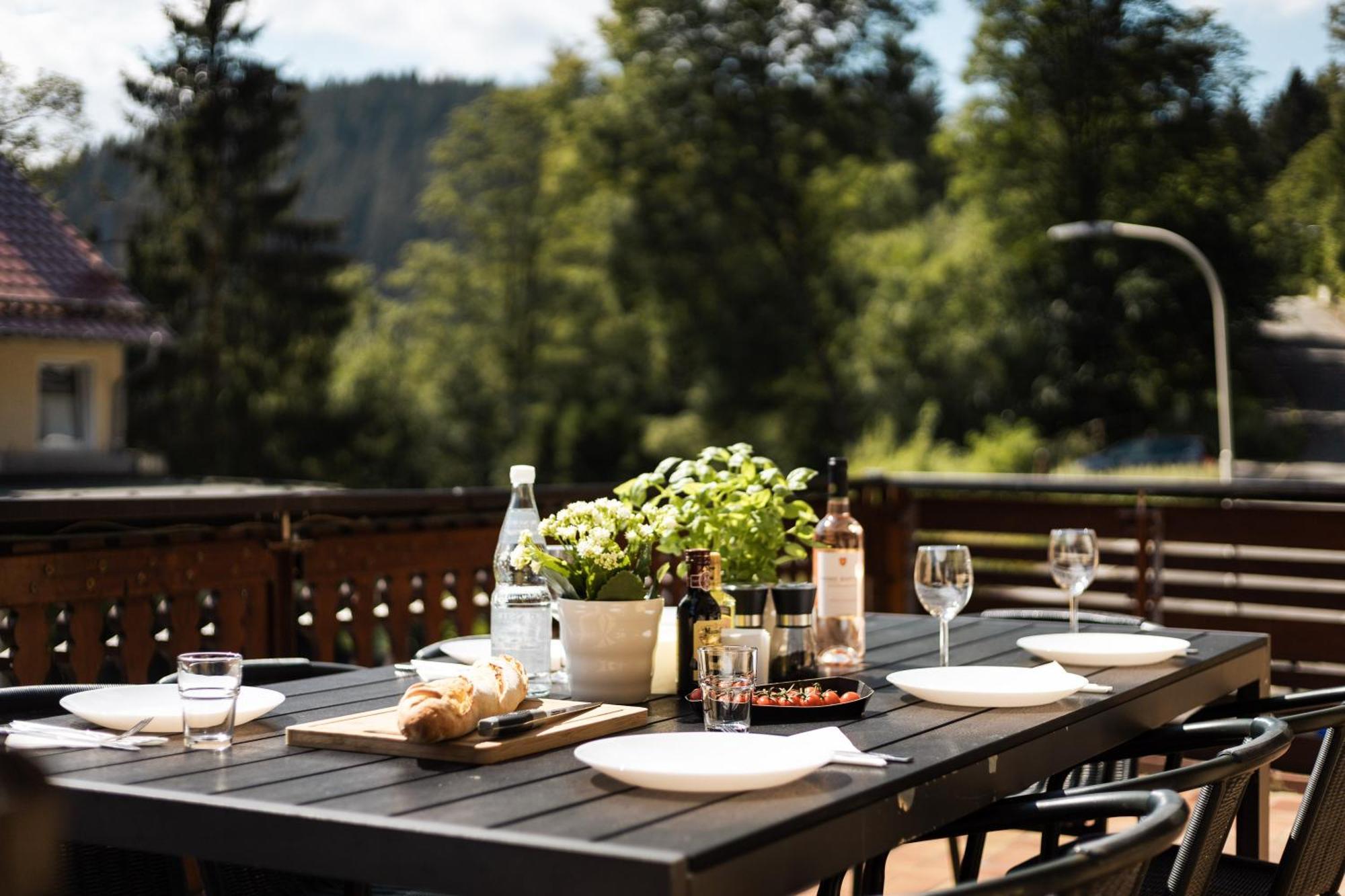 Apartmenthaus Am Waldrand- Kueche - Fruehstueck - Balkon 维尔德曼 外观 照片
