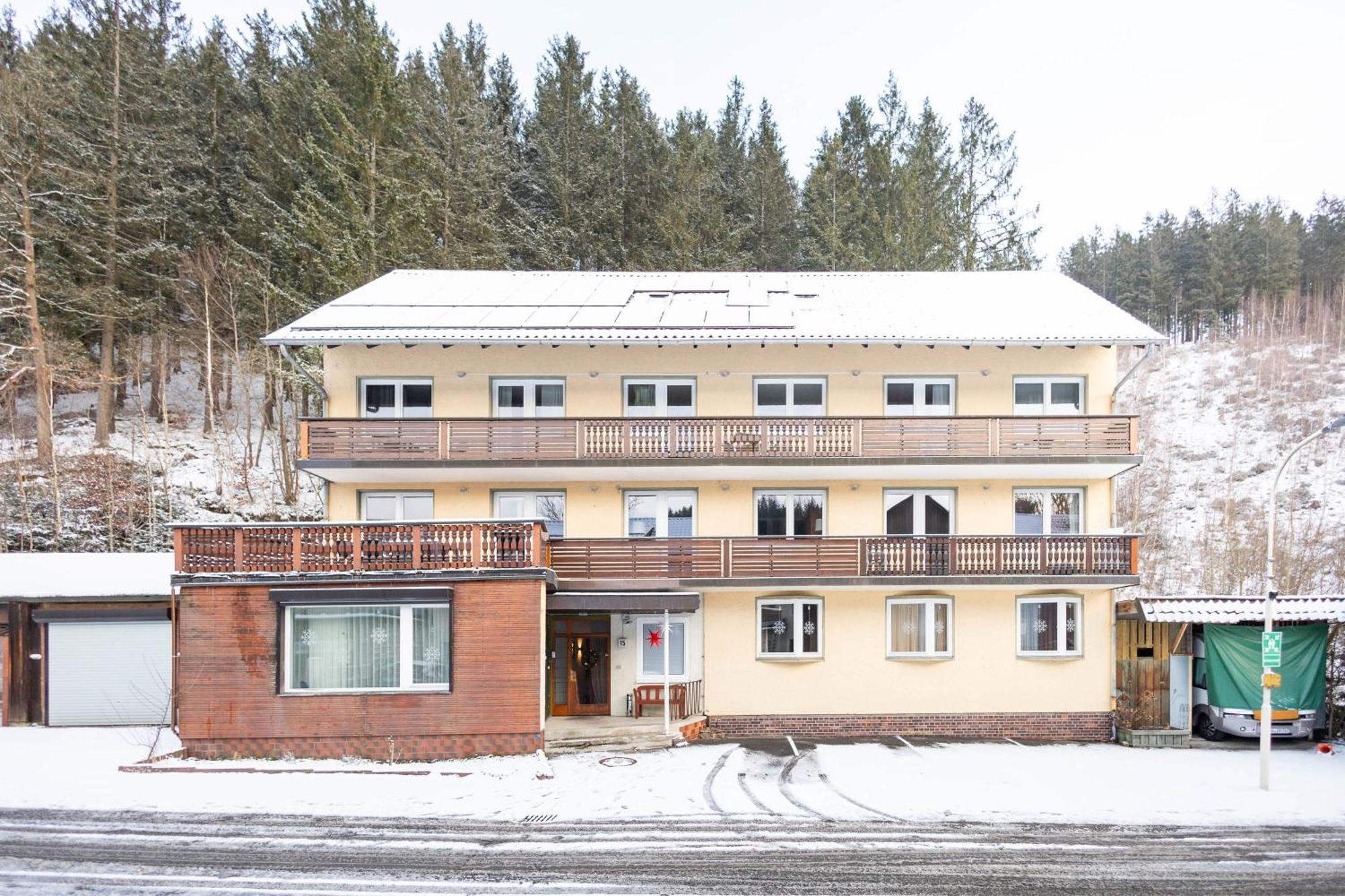 Apartmenthaus Am Waldrand- Kueche - Fruehstueck - Balkon 维尔德曼 外观 照片